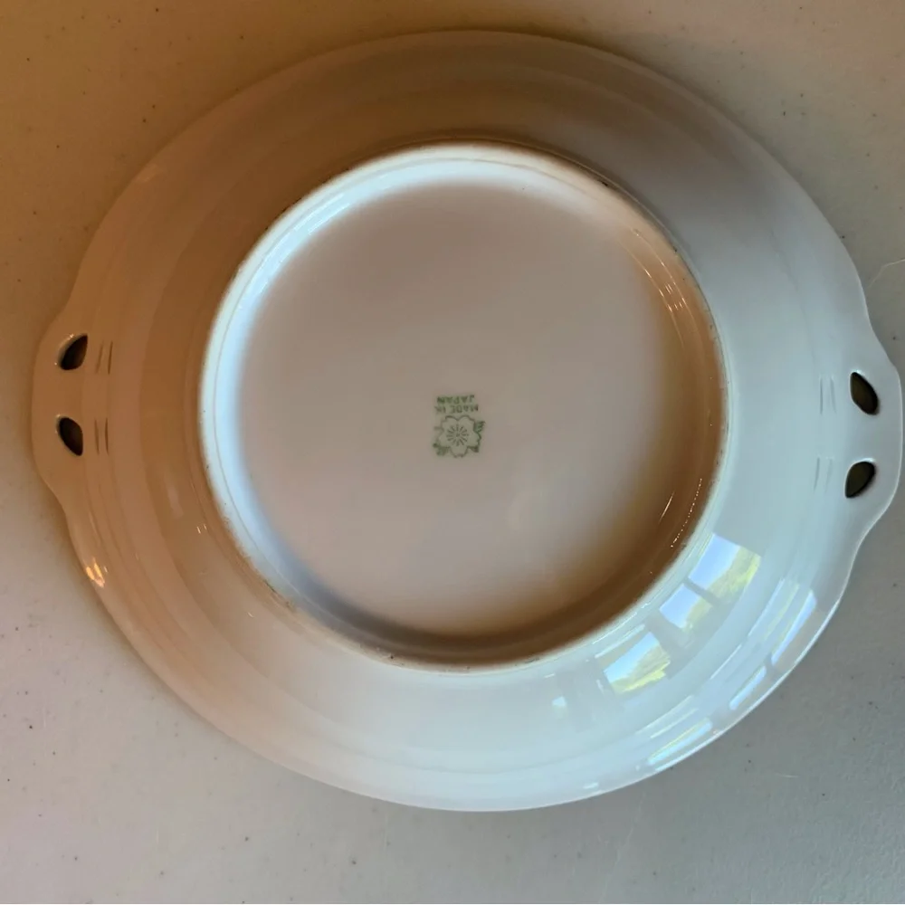 Antique/Vintage 1920’s Hand Painted Noritake Japan Lusterware Poppies Rice Bowl - Picture 6 of 7